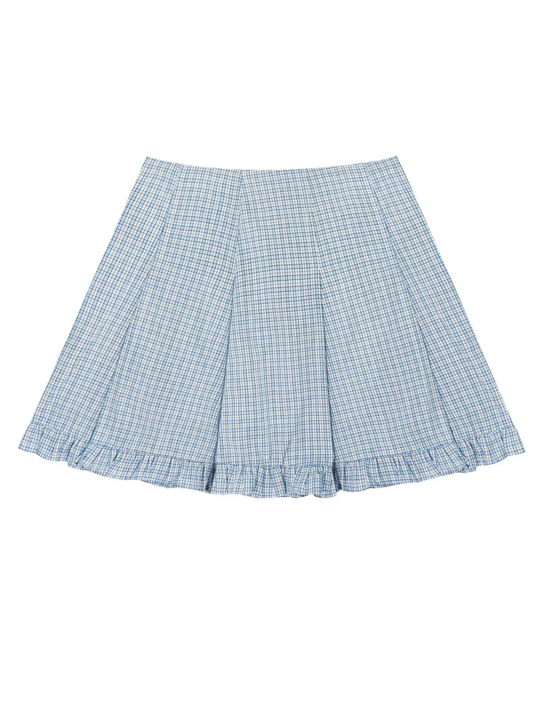 Plaid Shirt Skirt Set