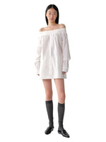 One-Shoulder Mid-Length Shirt Dress