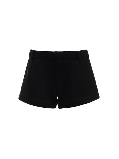Fleece-Lined Short Sweatpants