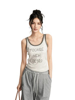 Contrast Letter Tank Top