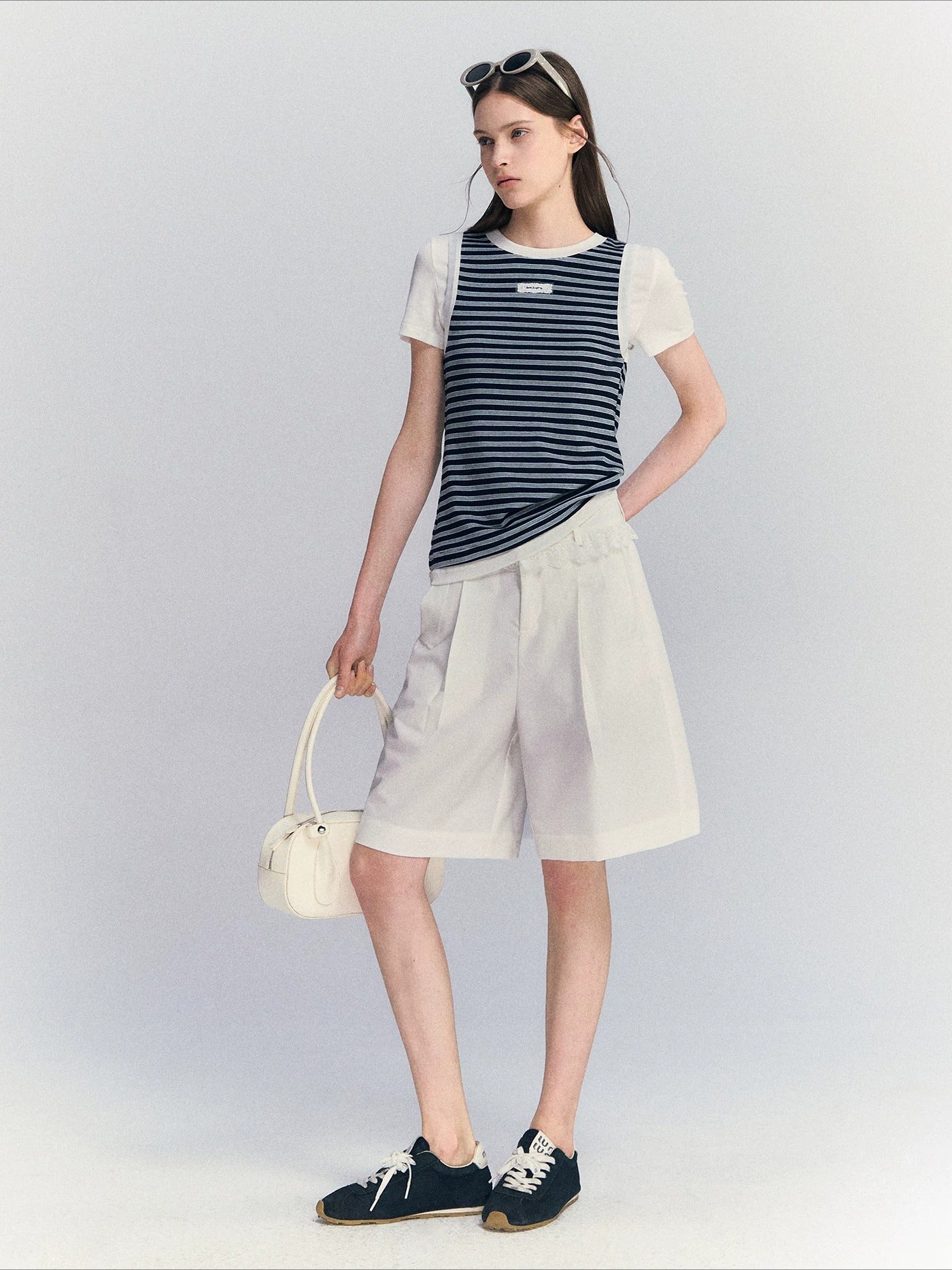 Contrast Stripe Tee
