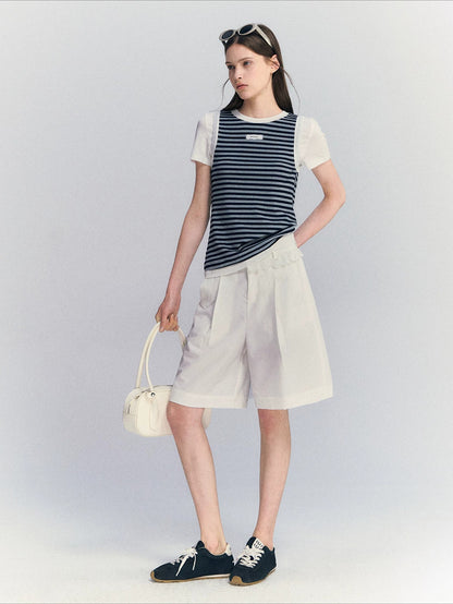 Contrast Stripe Tee