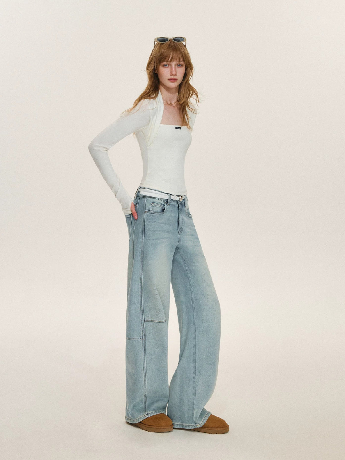 Layered Bolero Long Sleeve Top