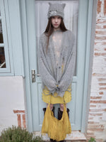 Mohair Distressed Cutout Sweater