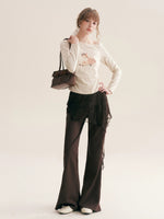 Lace Curtain Flare Pants