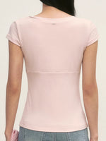 Pink Striped Layered Top Set