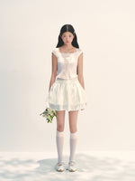 Lace Trim Short Sleeve T-shirt