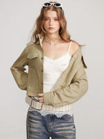 Vintage Utility Stand Collar Jacket