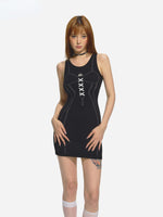 Black Knitted Sheath Dress