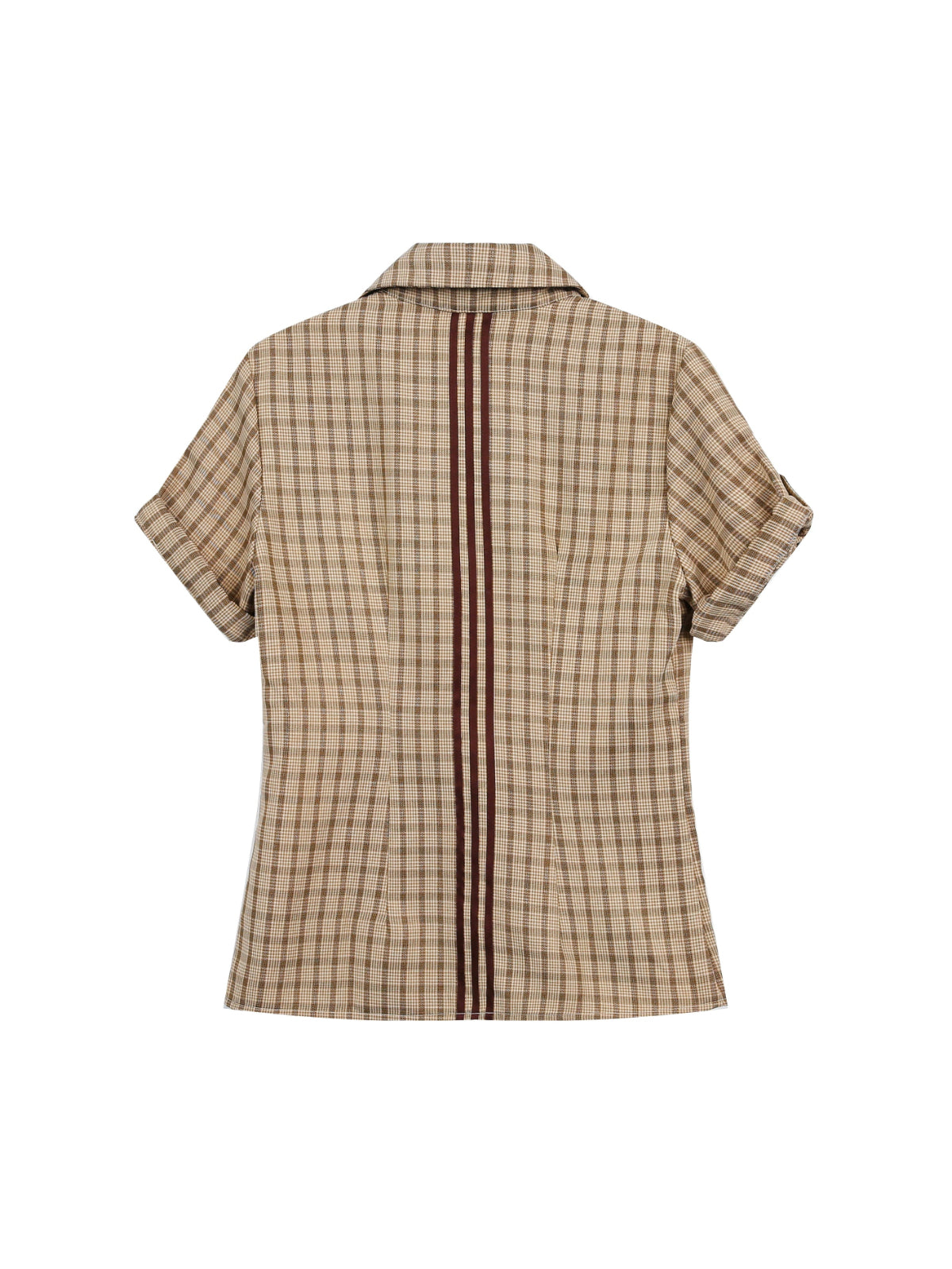 Plaid Slim Short Sleeve Shirt