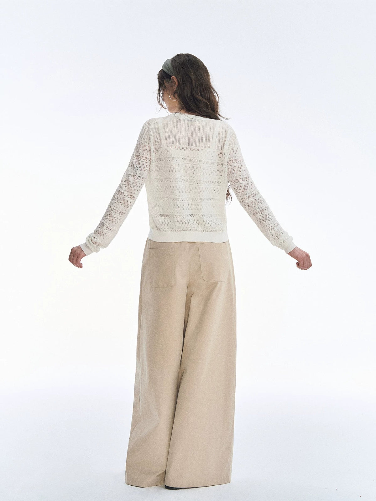 Lace Knit Cardigan &amp; Vest Set