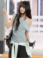 Asymmetric Polka Dot Top