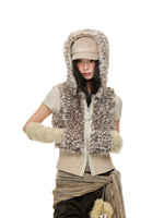 Leopard Faux Fur Vest
