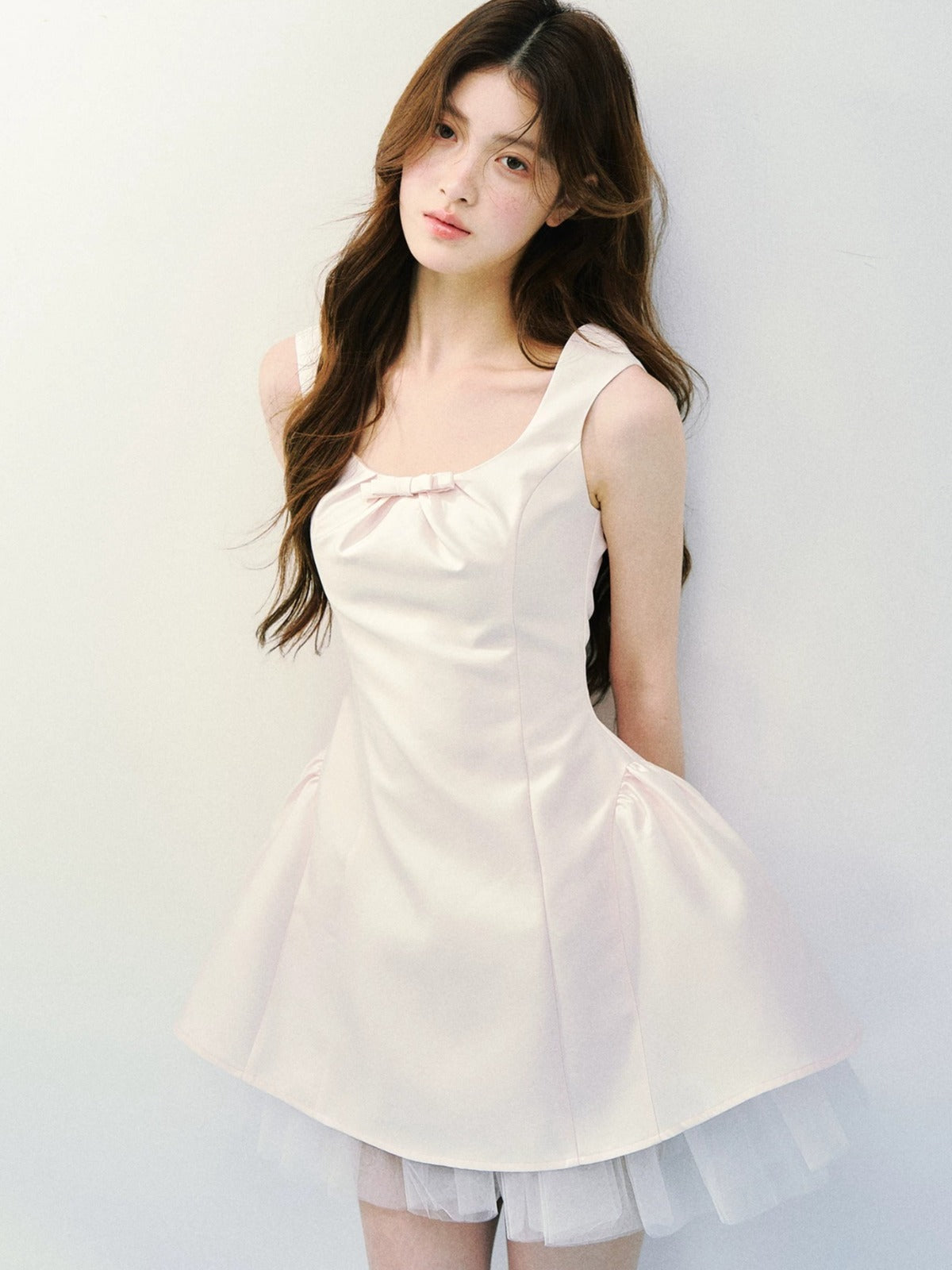 Satin Tulle Princess Dress