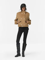 Stretch Brushed Slim Flare Pants