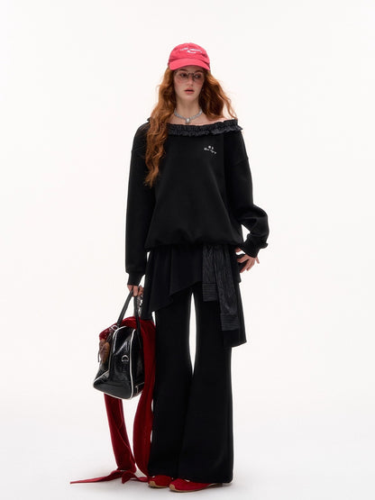 Striped Slouchy Hoodie Set