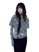 Plaid Cape Top