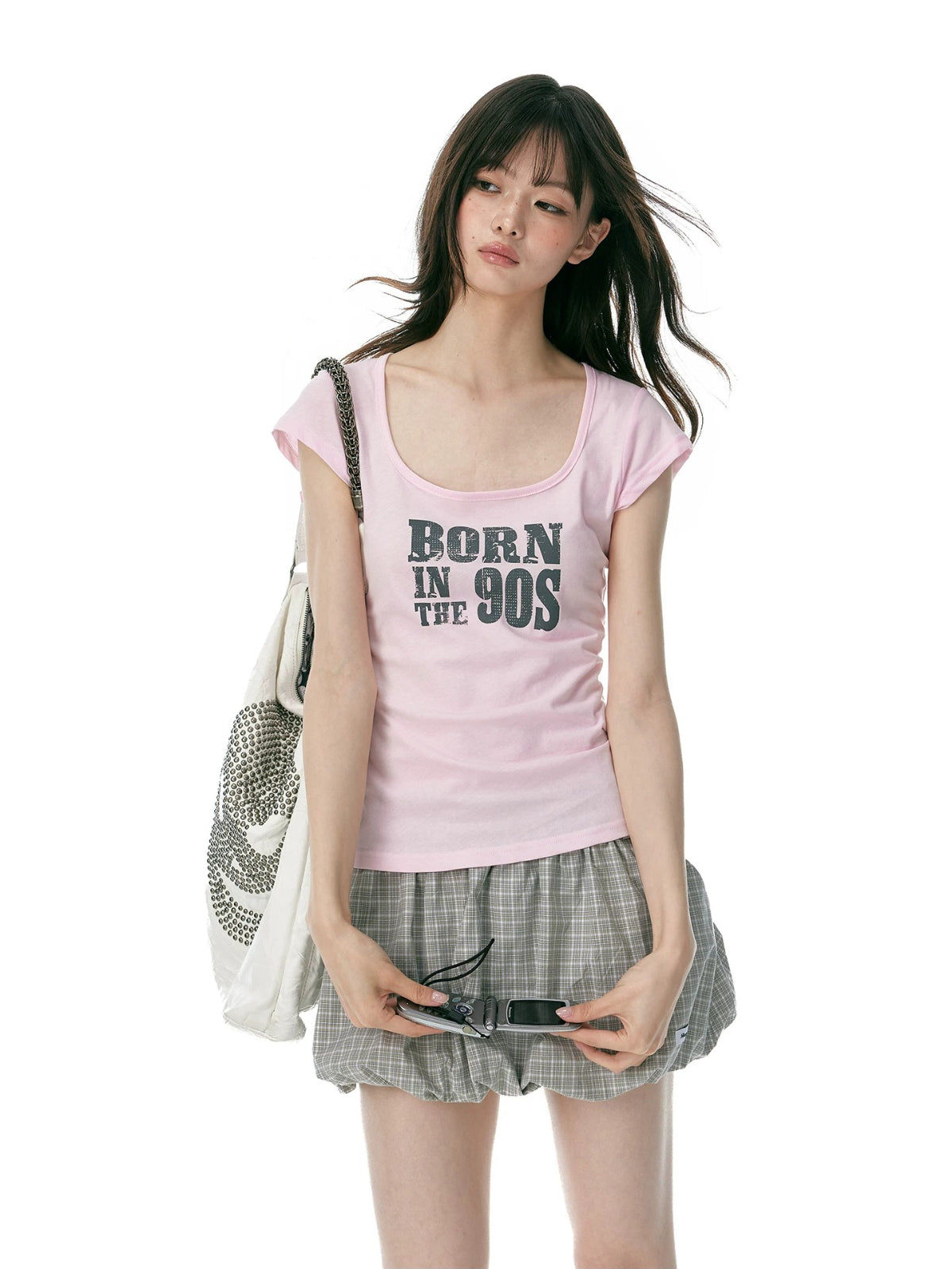 Korean Mint Graphic Slim T Shirt