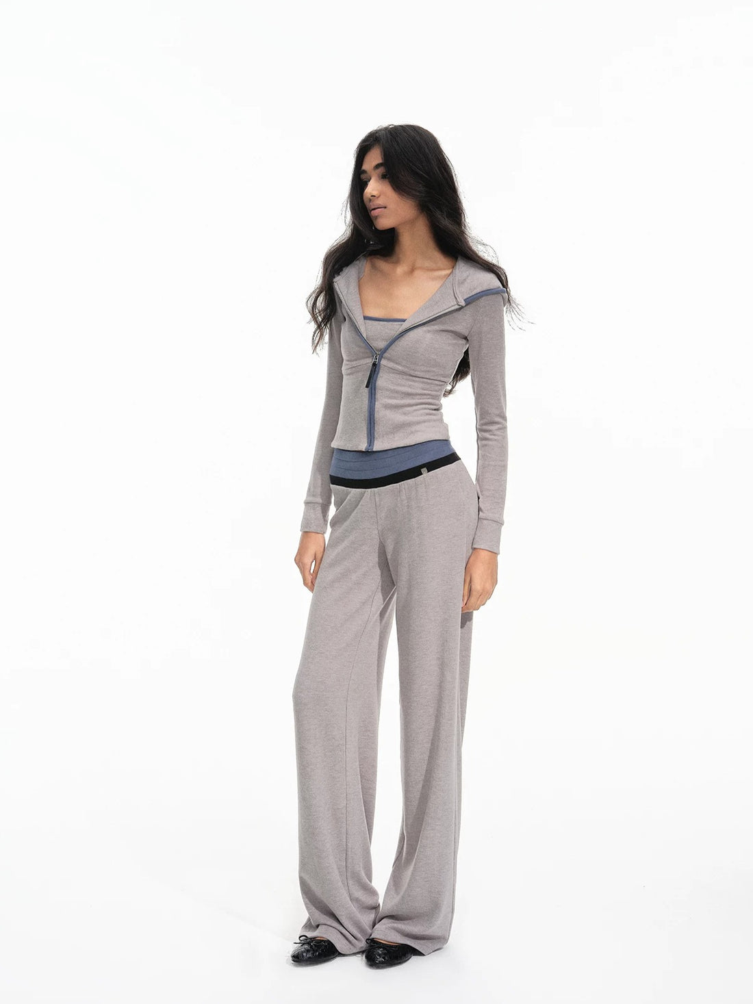 Contrast Hooded Lounge Set