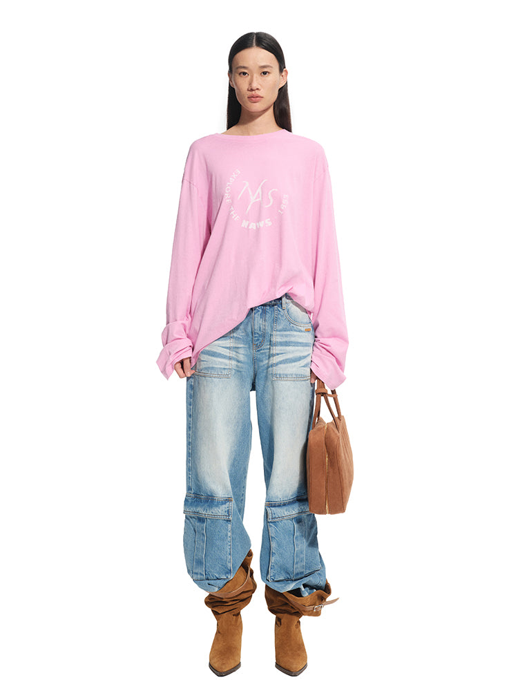 Vintage Washed Casual Loose T-Shirt