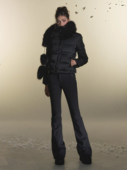 White Duck Down Three-Proof Fabric Down Jacket &amp; Pants Set