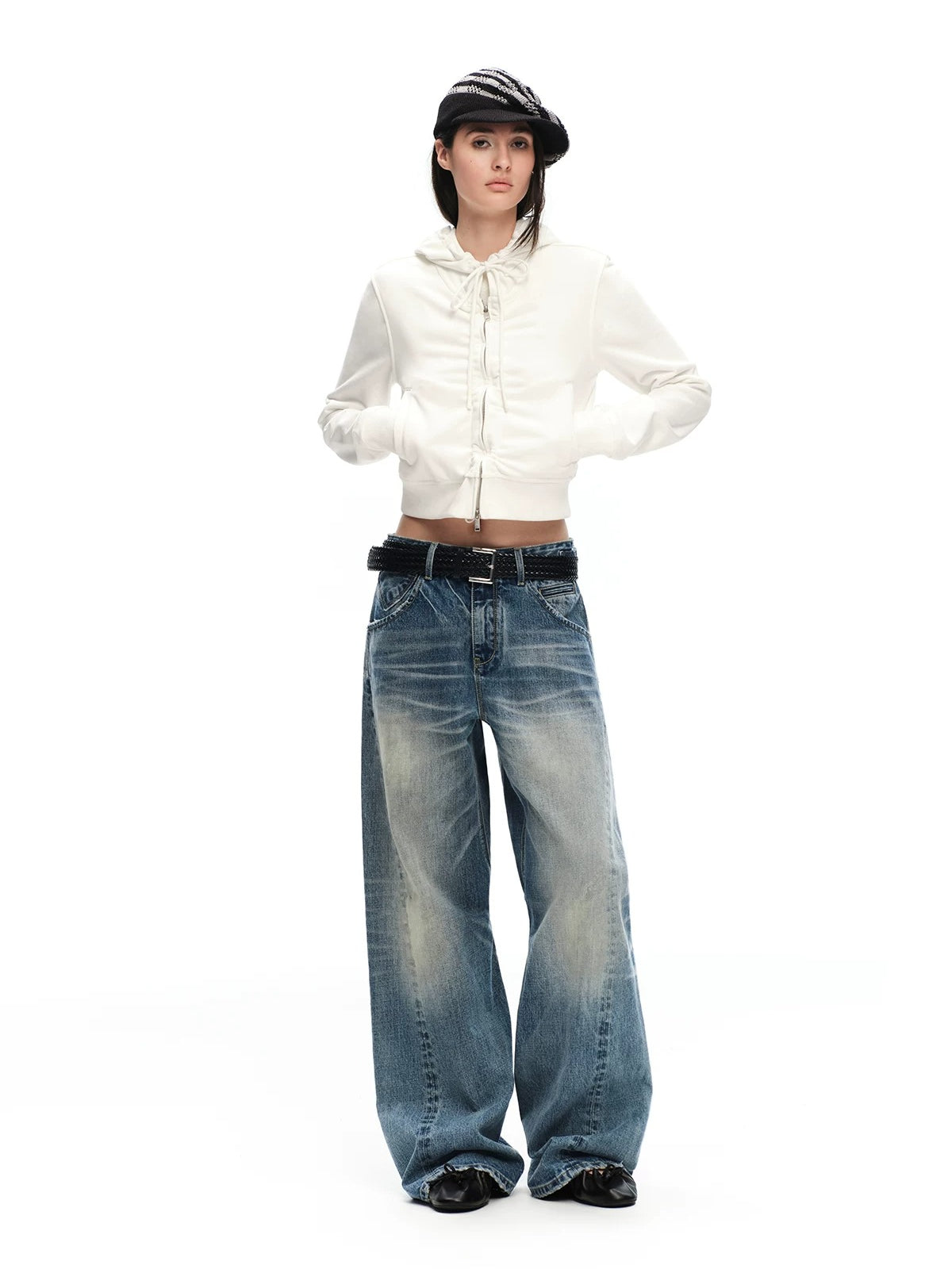 Washed Straight Jeans