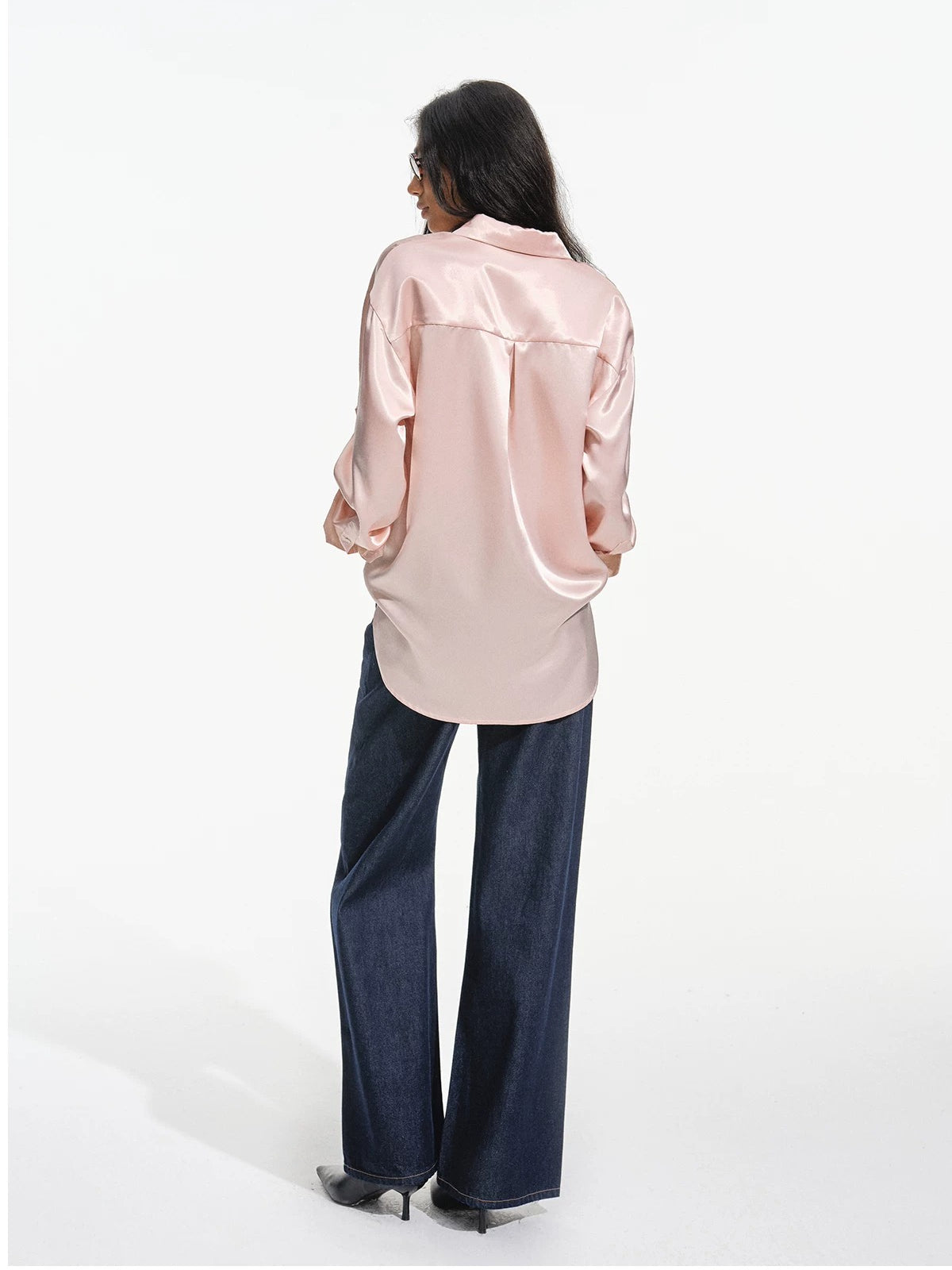 Dark Blue Straight Leg Jeans