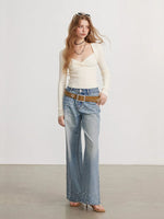 Crystal & Pearl Embellished Jeans