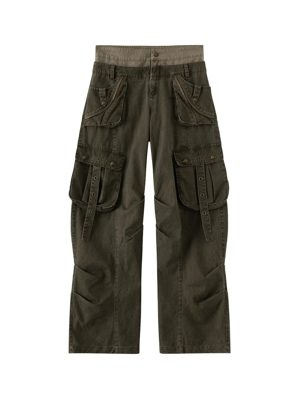 Vintage Military Cargo Straight Pants