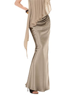 Amber Satin Mermaid Skirt