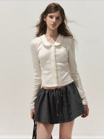 Peter Pan Collar Knit Top