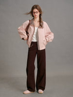 Plaid Collar Cropped Jacket