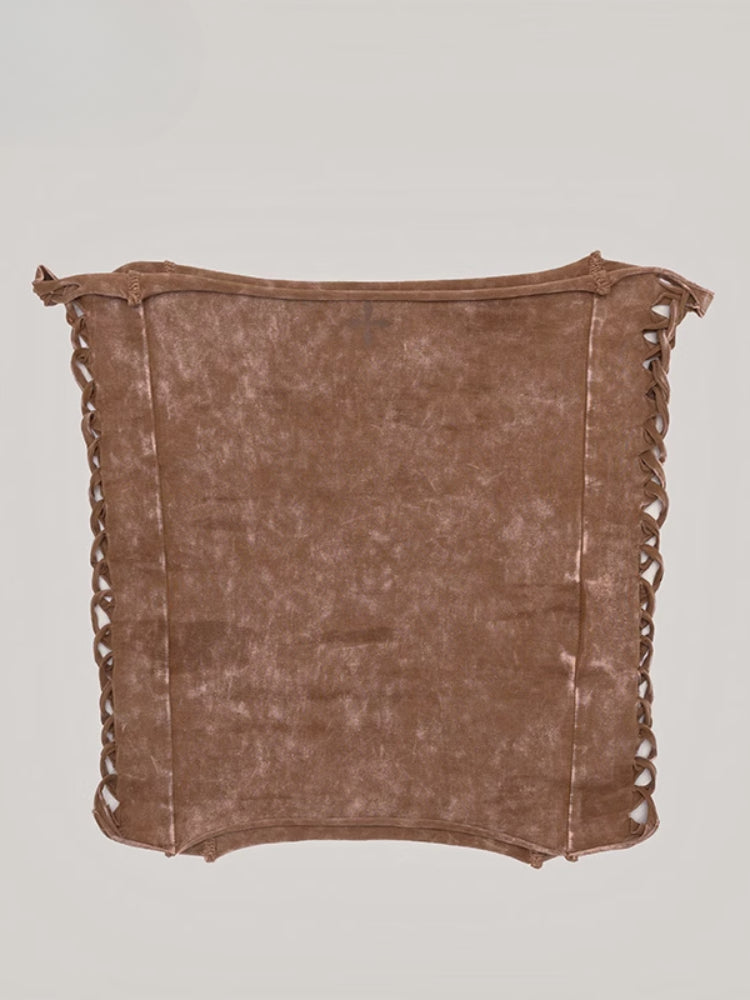 Rage Wild Denim Short Camisole Wild Brown