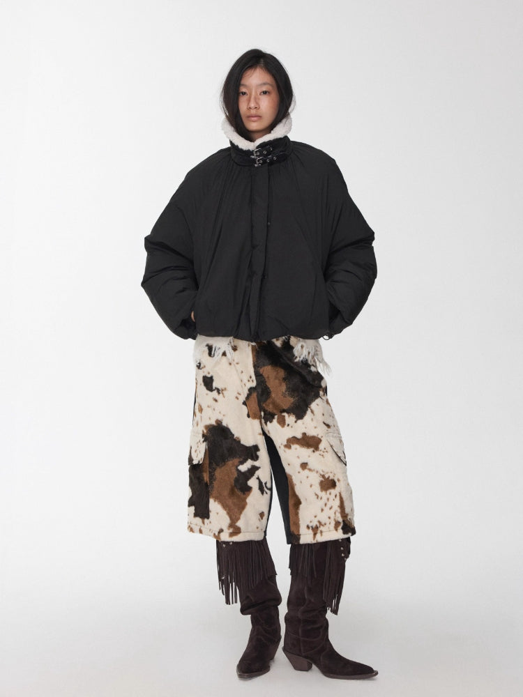 Belted Cocoon Down Jacket