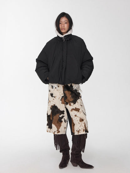 Belted Cocoon Down Jacket