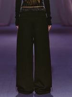 Sequin Double Waist Pants