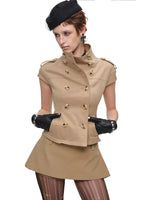 Double Breasted Cropped Jacket