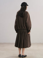 Asymmetric Lapel Bud Hem Jacket