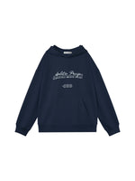 College Embroidered Cotton Hoodie