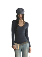 Contrast Layered Top