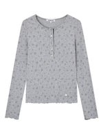 Wildflower Henley Long Sleeve Tee