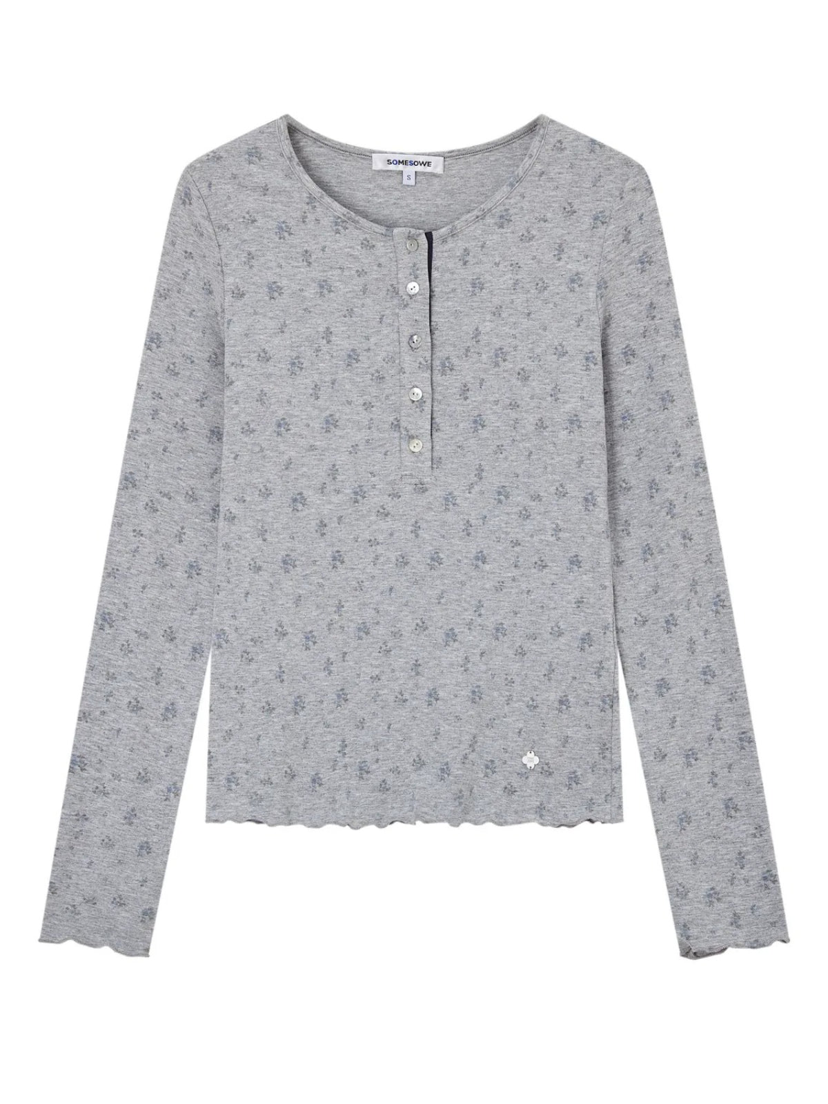 Wildflower Henley Long Sleeve Tee