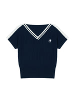 Contrast Knit Top