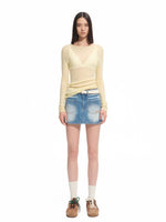 Megan Wool Turtleneck Blouse