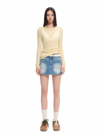 Megan Wool Turtleneck Blouse