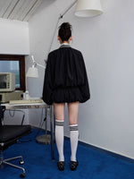 Patchwork Utility Hooded Jacket & Skirt Set