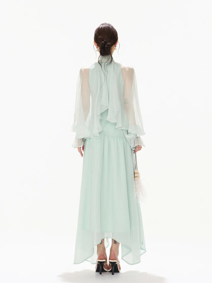 Sky Blue Bow Dress
