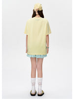 3D Butterfly Flower Crew Neck Cotton T-shirt