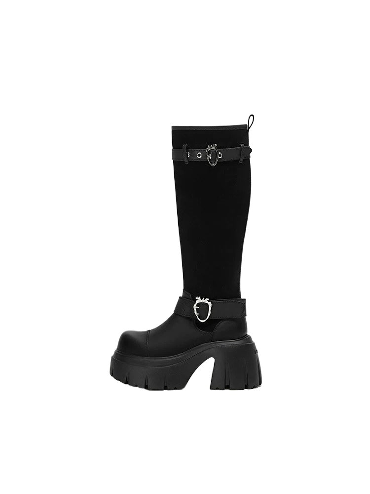 Platform Riding Boots