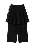 Pleated Skirt Pants